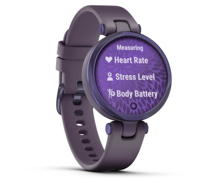 Garmin 010-02384-12 Lily Sport Smartwatch with Bezel Deep Orchid Case and Silicone Band - Midnight Orchid - Zoom Image 3