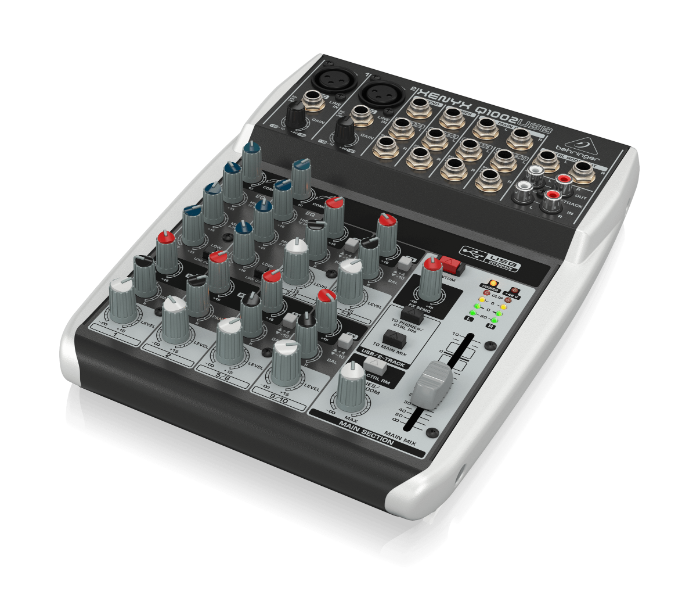 Behringer Q1002USB 10 Channel Mixer - Silver - Zoom Image 3