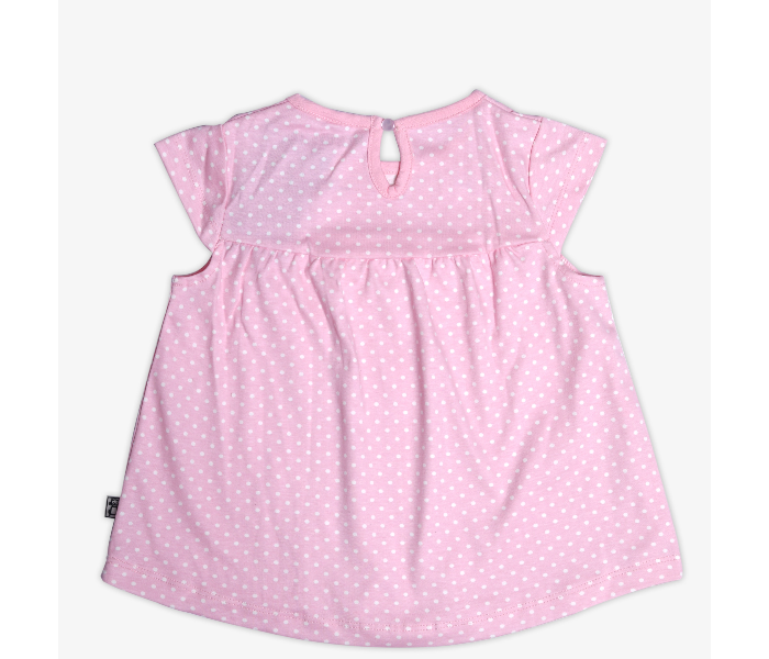 Hugs and Kisses SU19MGL01 6-9Month Hearty Revenge Baby Girl Frocks With Shorts-Pink - Zoom Image 2