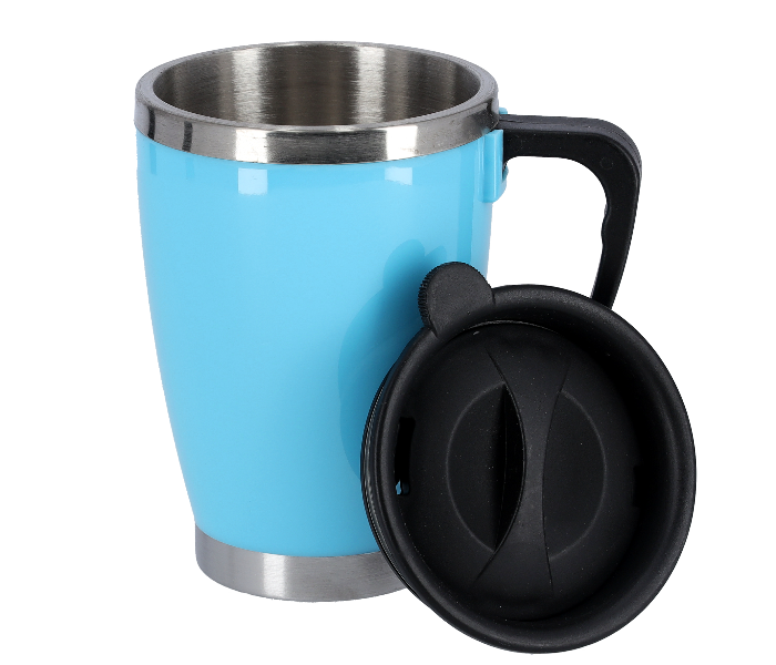 Delcasa DC1780 420ml Stainless Steel Durable and Leak Resistance Travel Mug - Blue - Zoom Image 3