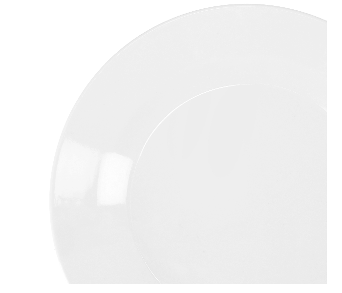 Delcasa DC2320 10 Inch Melamine Deep Dinner Plate - White - Zoom Image 2