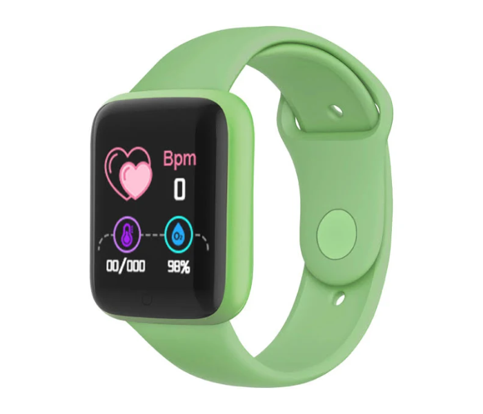 Y68 Heart Rate Monitoring Sports Smart Watch -Green - Zoom Image 1