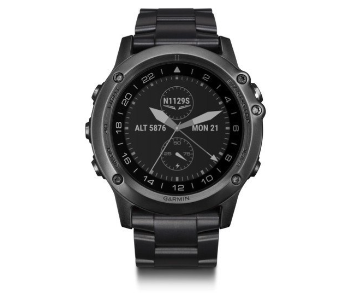 Garmin 010-01338-35 D2 Barvo GPS Aviation Smartwatch with Titanium Strap - Black - Zoom Image 1