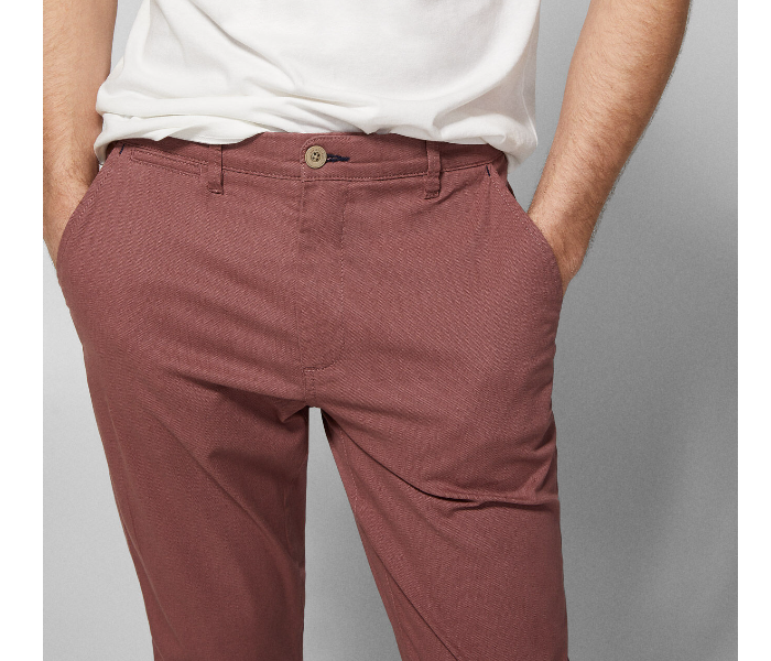 Springfield 155564269 Size 50 Chinos for Men - Maroon - Zoom Image 2