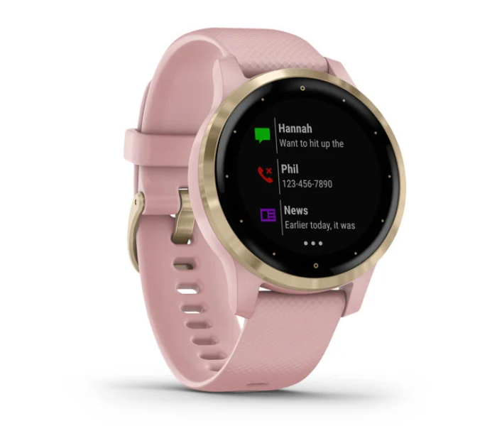 Garmin 010-02172-24 Vívoactive 4S GPS Smartwatch with Light Gold Harware - Dusty Rose - Zoom Image 3