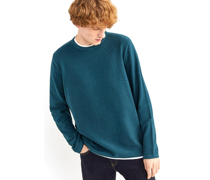 Springfield 141759224 XL Cotton Knitwear for Men - Green - Zoom Image 1