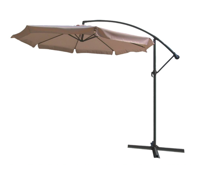 Portable PD-8077XT4012 3x3m Side Hanging Umbrella -Beige - Zoom Image