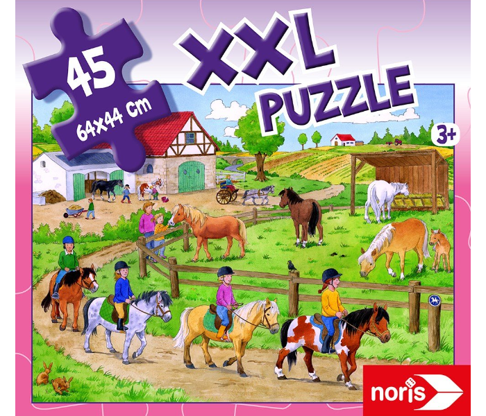 Noris 606031790 XXL 45 Pieces Puzzle Pony Farm - Zoom Image 2