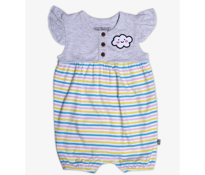 Hugs and Kisses SU19MGL05 3-6Month Cutie Cloudy Baby Romper -Blue - Zoom Image