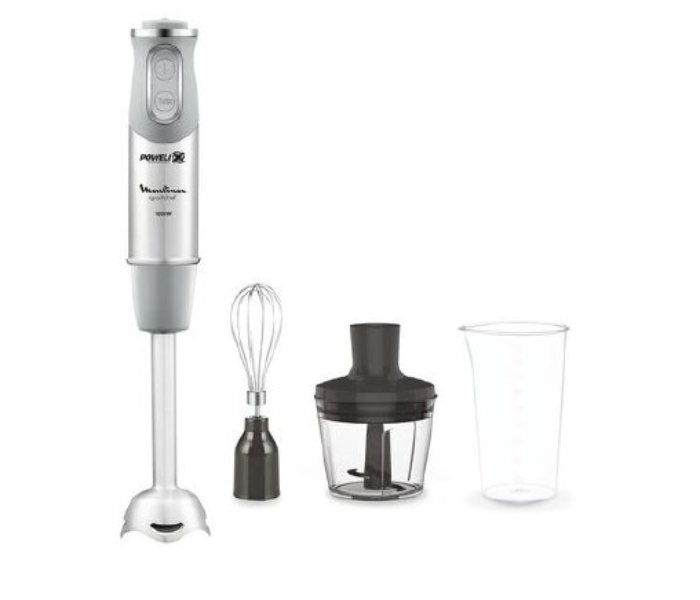 Moulinex DD656D27 4 in 1 1000 Watts Linear Speed Hand Blender -Grey and Silver - Zoom Image