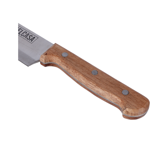 Delcasa DC1834 8 Inch Durable Kitchen Chef Knife with Comfortable Handle - Wood - Zoom Image 3