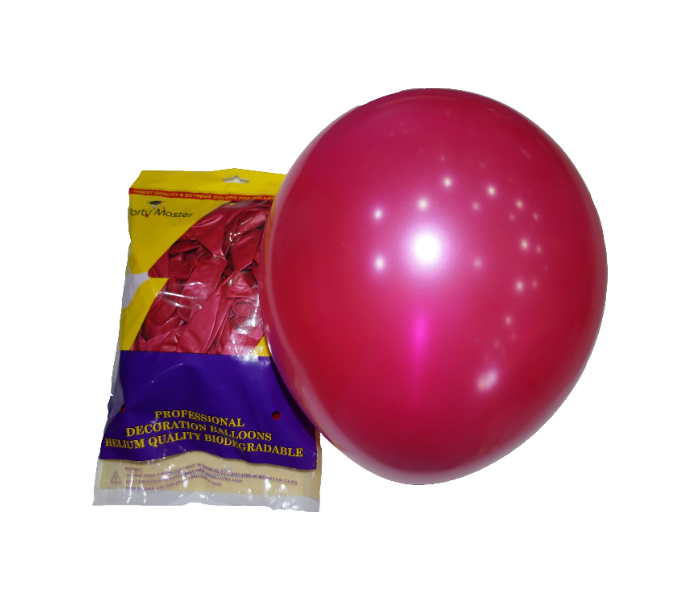 100 Piece Helium Quality Latex Balloons - Pink - Zoom Image