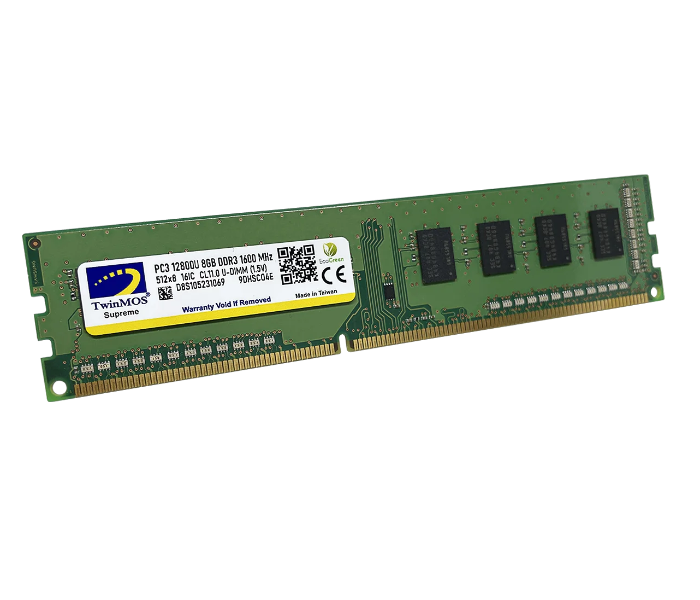 TwinMOS 8 GB DDR3 1600MHz U-DIMM RAM for Desktop - Zoom Image 1