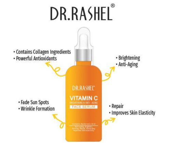 Dr Rashel DR013 50ml Vitamin C Face Serum Brightening and Anti-Aging - Zoom Image 2