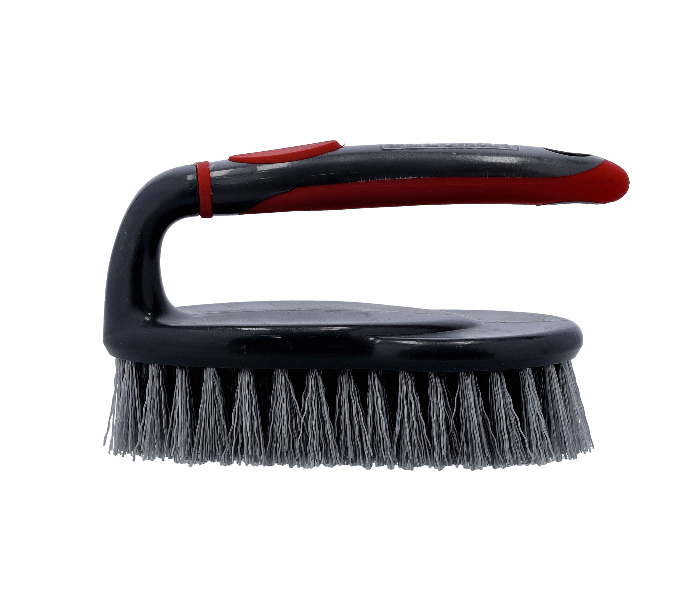 Delcasa DC1599 Non Slip Scrubbing Brush with Stiff Bristles - Red and Grey - Zoom Image 3