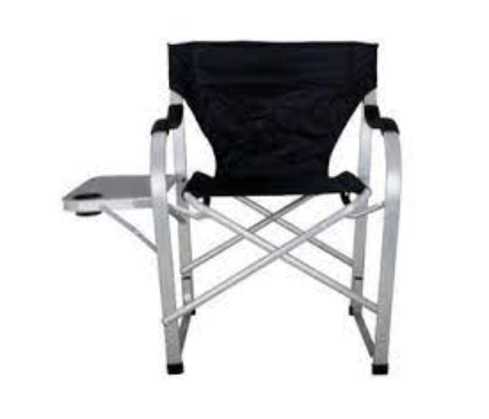 Portable DR-ALMDTN Foldable Camping Director Chair with Side Table -Black - Zoom Image 2