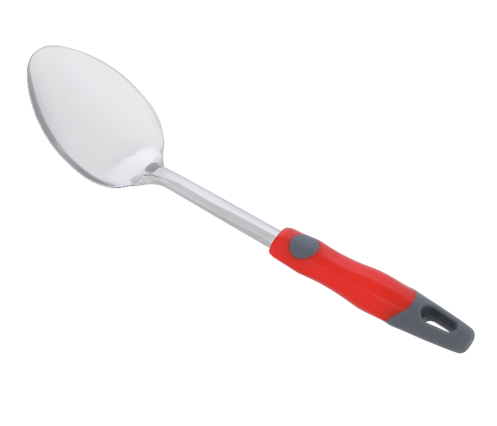 Delcasa DC1934 32X7.3 cm Stainless Steel Serving Spoon -Silver and Red - Zoom Image 2