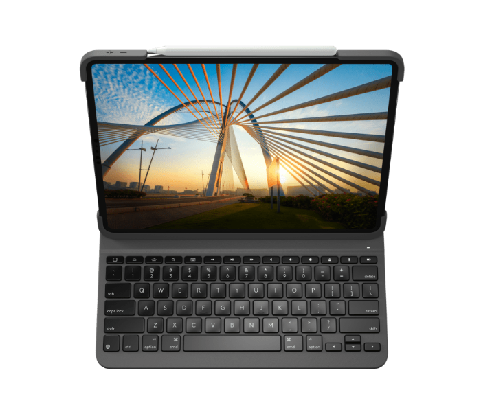 Logitech Slim Folio Keyboard case Black - Zoom Image 1