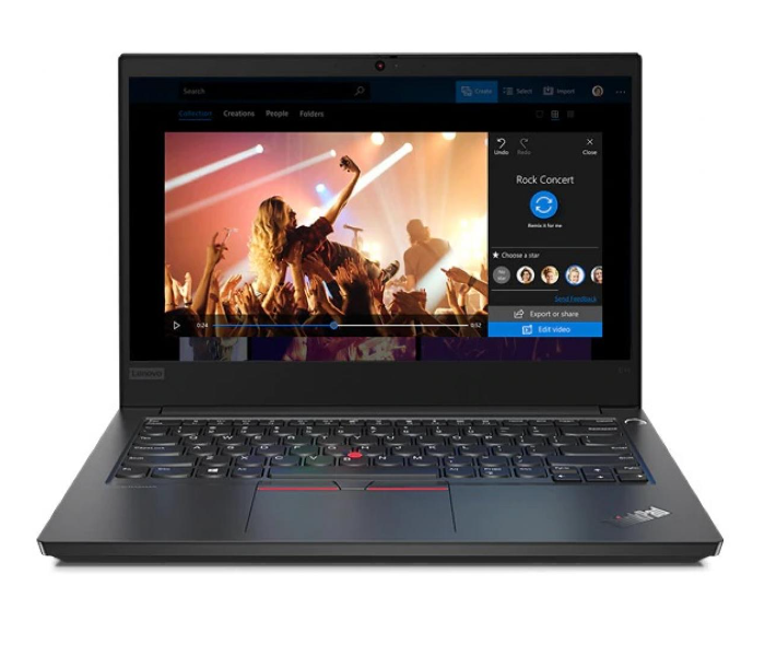 Lenovo 20TA000YAD ThinkPad E14 Gen 2 14 Inch FHD Intel Core i5 1135G7 Processor 8GB RAM 256GB SSD Intel Iris Xe Graphics DOS - Black - Zoom Image 1