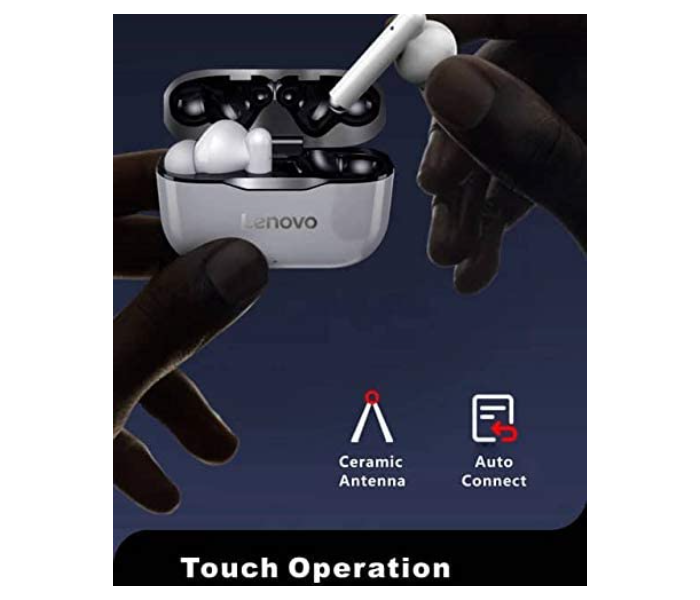 Lenovo LIVEPODS LP1 V5.0 TWS Hands-free Waterproof Wireless Touch Bluetooth Headset - White - Zoom Image 7