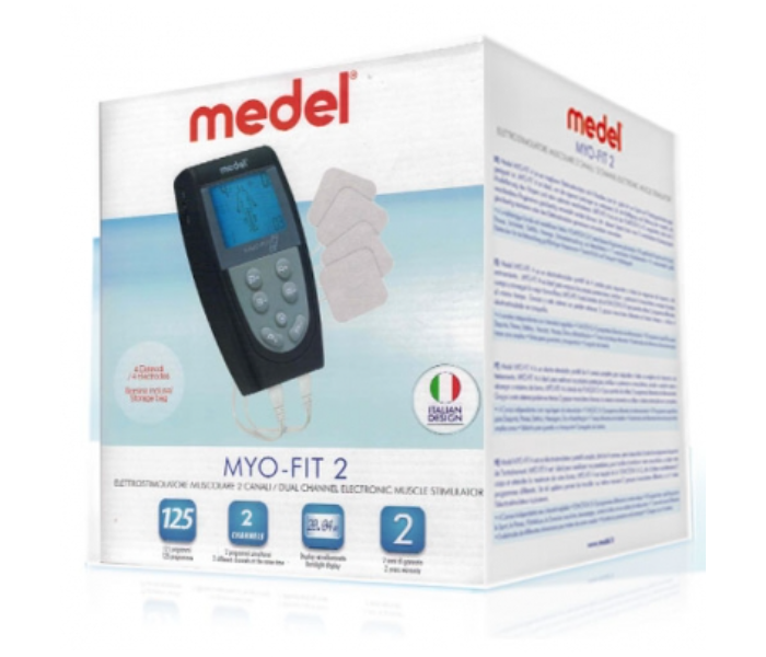 Medel 91575 Myo Fit 2 Dual Channels Handheld Electronic Stimulator - Black - Zoom Image