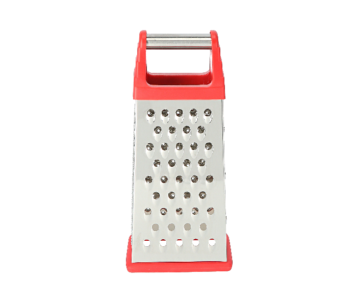 Delcasa DC1660 9 Inch 4 Side Multifunctional Stainless Steel Grater - Silver and Red - Zoom Image 3