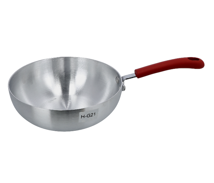 Delcasa DC2167 22CM  Aluminium Wokpan - Silver - Zoom Image 1