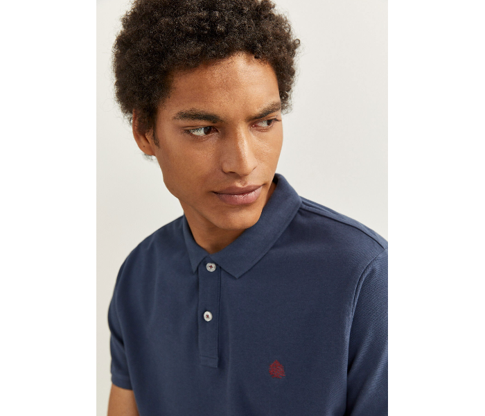 Springfield 143801812 Large Polo Shirt for Men - Blue - Zoom Image 2