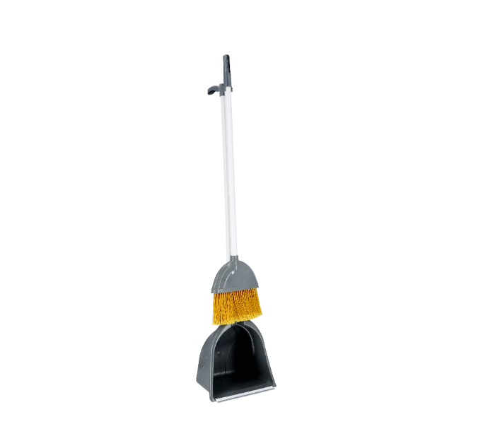 Delcasa DC1966 Jumbo Floor Brooming Brush and Dustpan -Grey and White - Zoom Image 4