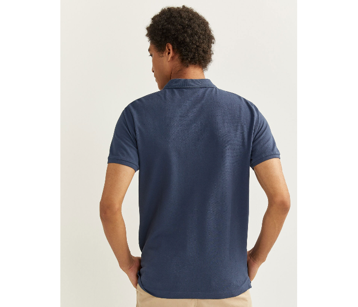 Springfield 143801812 Medium Polo Shirt for Men - Blue - Zoom Image 3