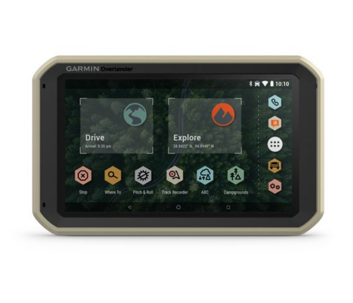 Garmin 010-02195-10 Overlander Rugged Navigator - Black and Beige - Zoom Image 1