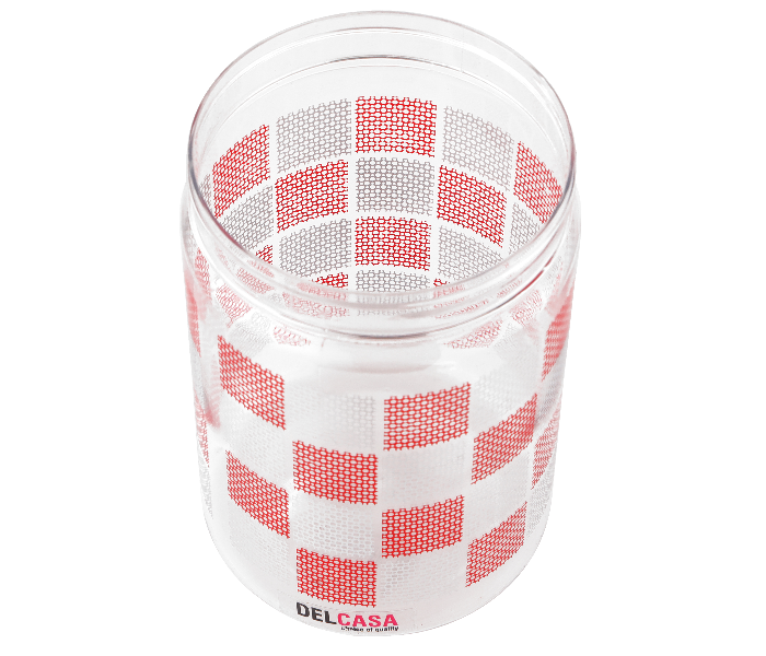 Delcasa DC2183 2100ml Lightweight Plastic Canister - Red - Zoom Image 2