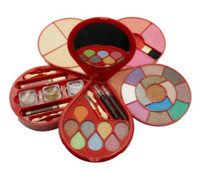 KMES C-821 Branded Cosmetic Makeup Kit for Women - Red - Zoom Image