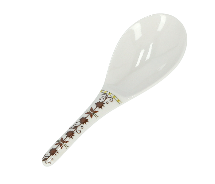 Delcasa DC1792 Melamine Durable Heavy Duty Rice Spoon with Soft Grip - White - Zoom Image 1