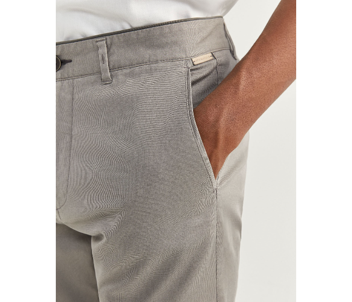 Springfield 155716546 Size 38 Chinos for Men - Light Grey - Zoom Image 2