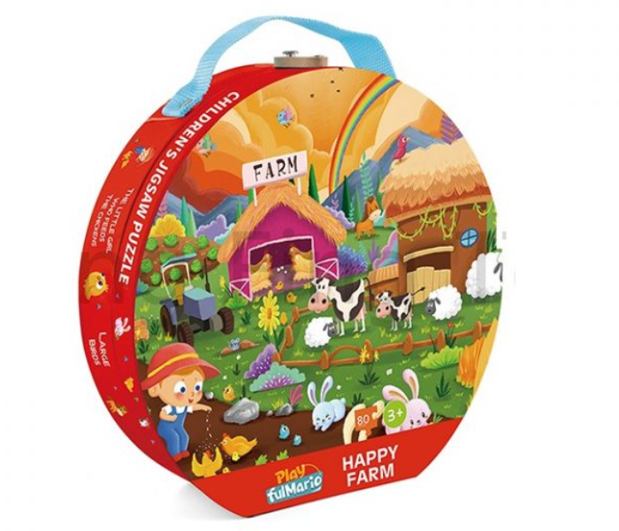 Happy Farm 80 Piece Jigsaw Activity Puzzle For Kids - Zoom Image 1