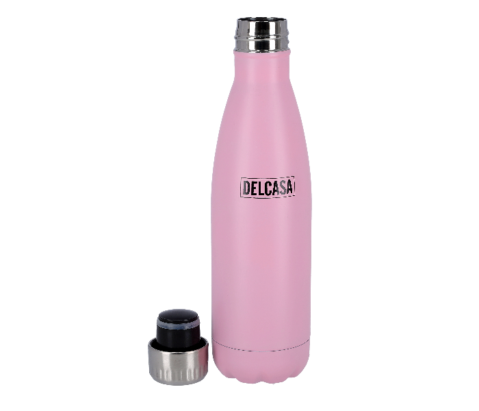 Delcasa DC1894 350ml Reusable Stainless Steel Water Bottle -Pink - Zoom Image 2