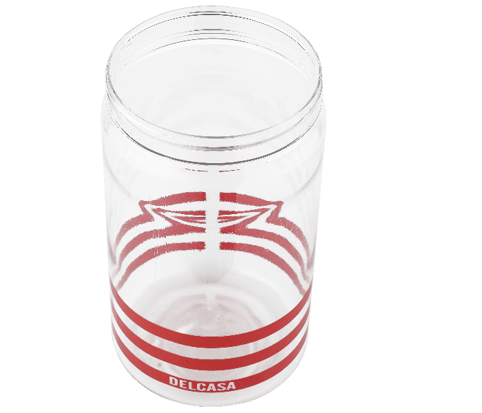 Delcasa DC2185 4 Piece Lightweight Plastic Canister Set - Red - Zoom Image 3