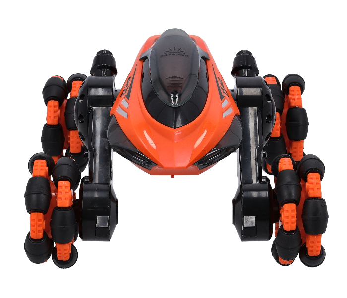 Merriboy MBRC1991 Remote Control MKB Stunt Toy Car with Light Mini Deformation for Kids - Orange and Black - Zoom Image 4