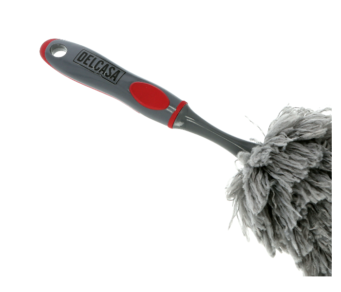 Delcasa DC1616 Washable and Reusable Handy Duster Brush - Red and Grey - Zoom Image 4