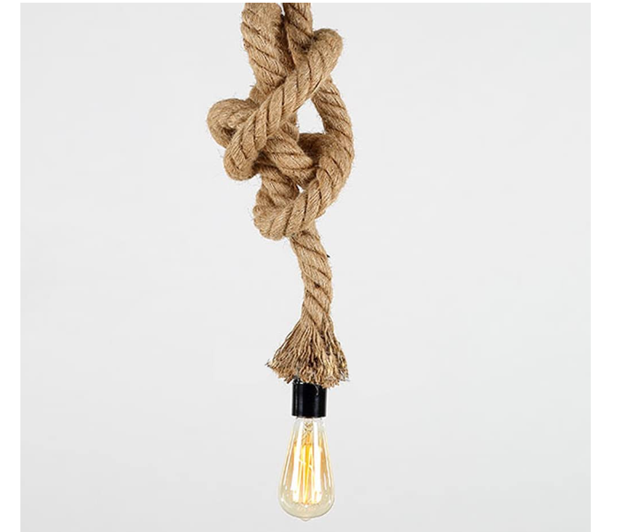 100cm Single Head Hemp Rope Hanging Pendant Ceiling Light Lamp for Dining halls and Restaurants - Zoom Image 8