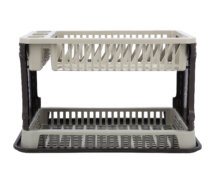 Delcasa DC1975 2Layer Turkey Dish Drainer -Black and White - Zoom Image 1