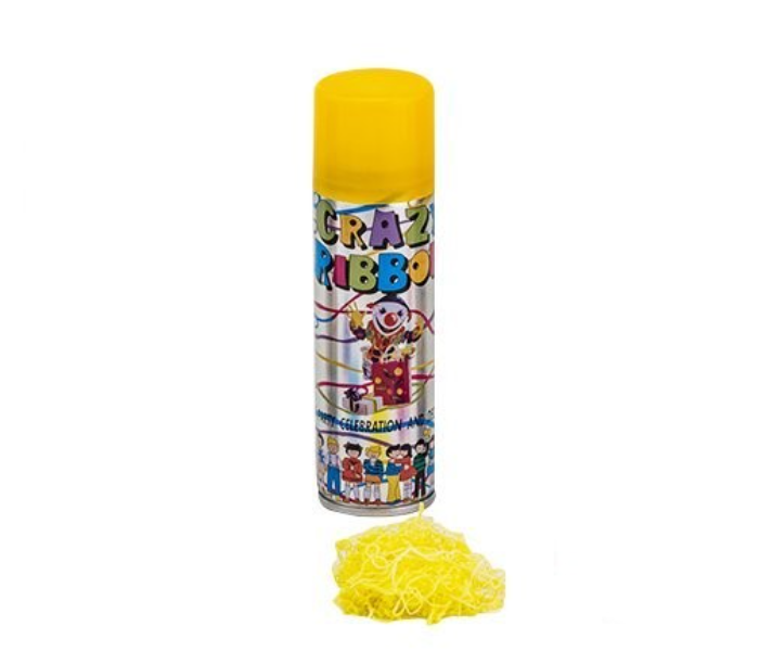 Crazy Ribbon Eco-Friendly Party Spray - Yellow - Zoom Image