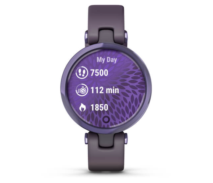 Garmin 010-02384-12 Lily Sport Smartwatch with Bezel Deep Orchid Case and Silicone Band - Midnight Orchid - Zoom Image 7