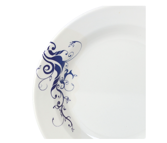 Delcasa DC1864 10 Inch Durable and Heat Resistant Melamine Soup Plate - White and Blue - Zoom Image 3