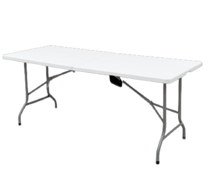 Blow Mold HY-Z180A Portable 6 Feet Folding Camping Table -White - Zoom Image 1