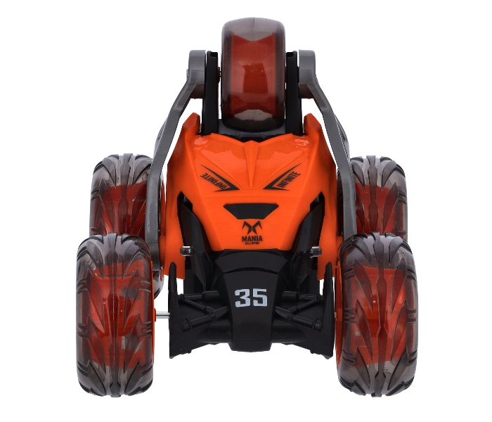 Merriboy MBRC1993 MKB 5 Wheel Stunt Toy Car with Remote Control - Orange and Black - Zoom Image 3