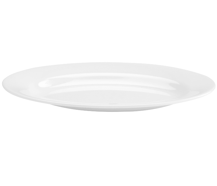 Delcasa DC2329 14 Inch Melamine Oval Tray - White - Zoom Image 2