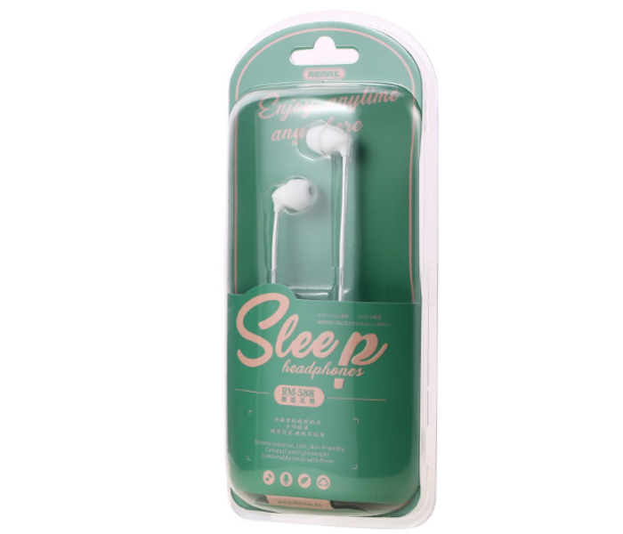 Remax RM-588 Sleep Headphone with Microphone -White - Zoom Image 2