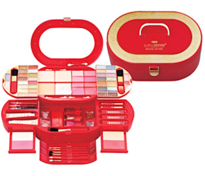 KMES C-909 Fashion Cosmetics Big Makeup Kit for Women - Red - Zoom Image